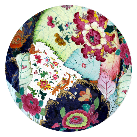 Tobacco Leaf Glass Cutting Board (8" x 11")