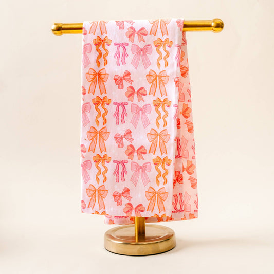 Tea Towel-Blushing Bows