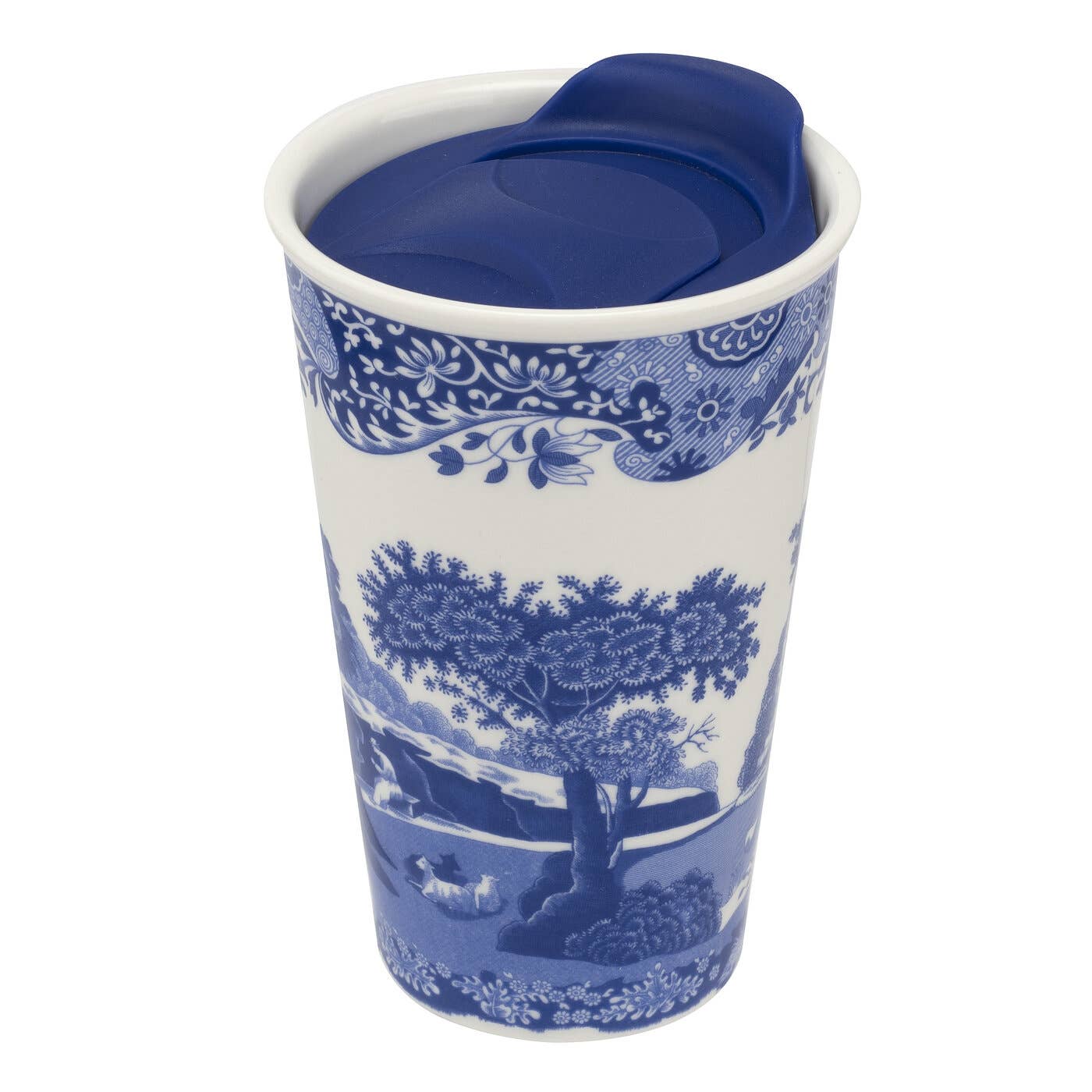 Spode Blue Italian Travel Mug