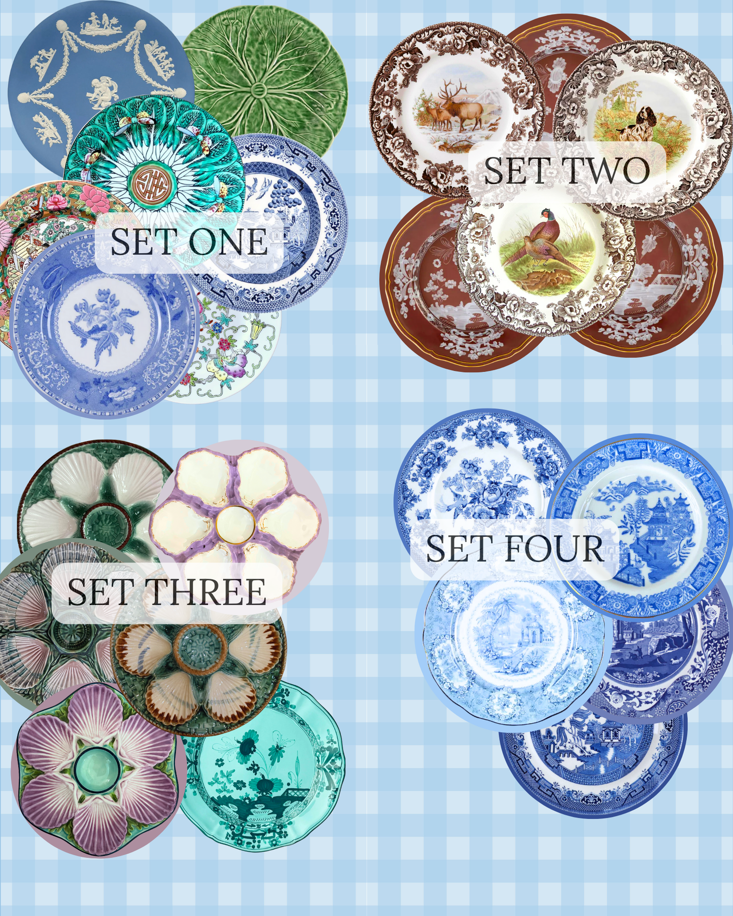 China Plate Coaster Sets