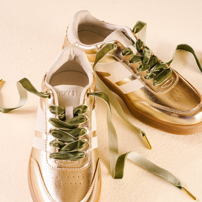 Step It Up Shoelaces-Velvet Green