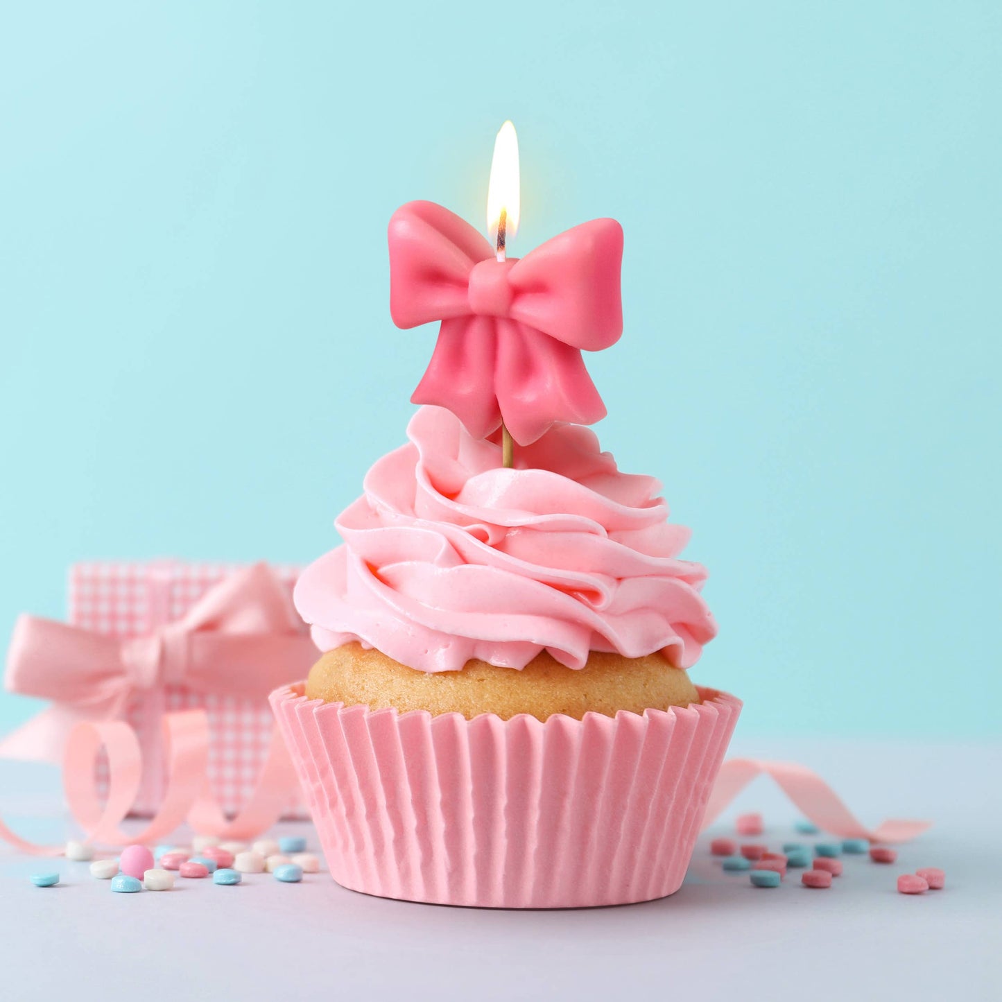 Bow Candles, Set of 5