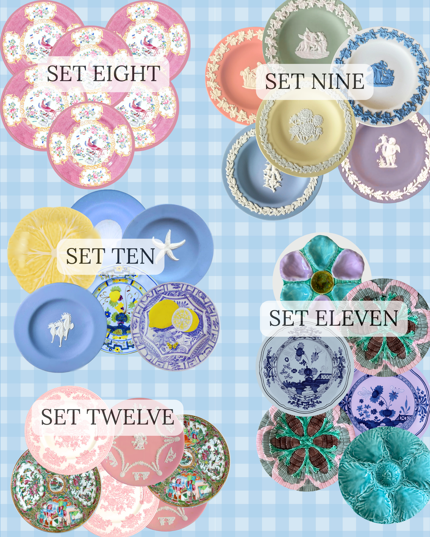 China Plate Coaster Sets