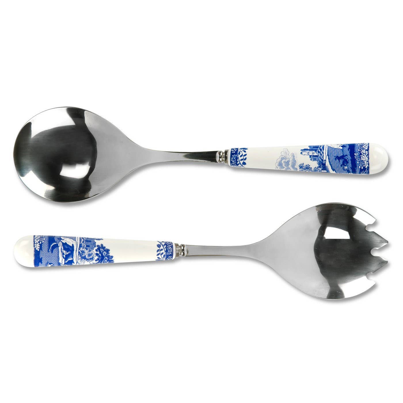 Spode Blue Italian Salad Servers