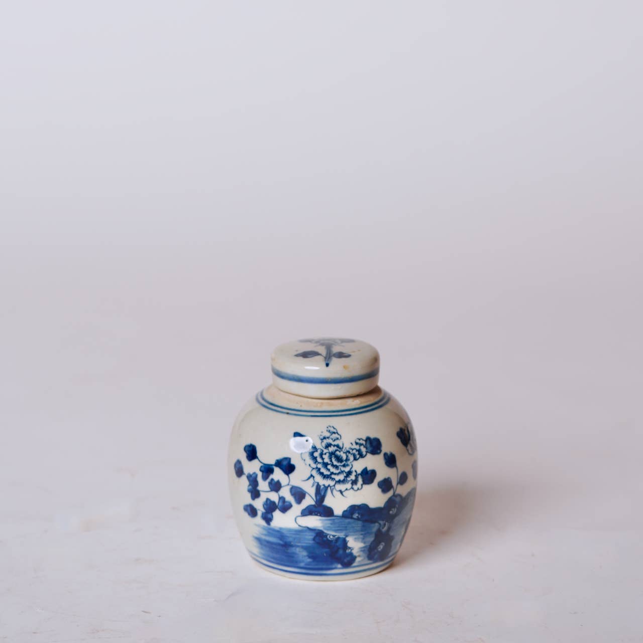 Mini Peony Floral Jar