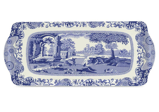 Blue Italian Sandwich Tray: Melamine / Blue Italian