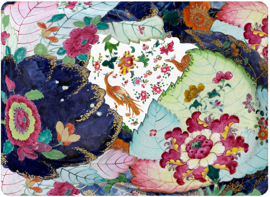 Tobacco Leaf Glass Cutting Board (8" x 11")