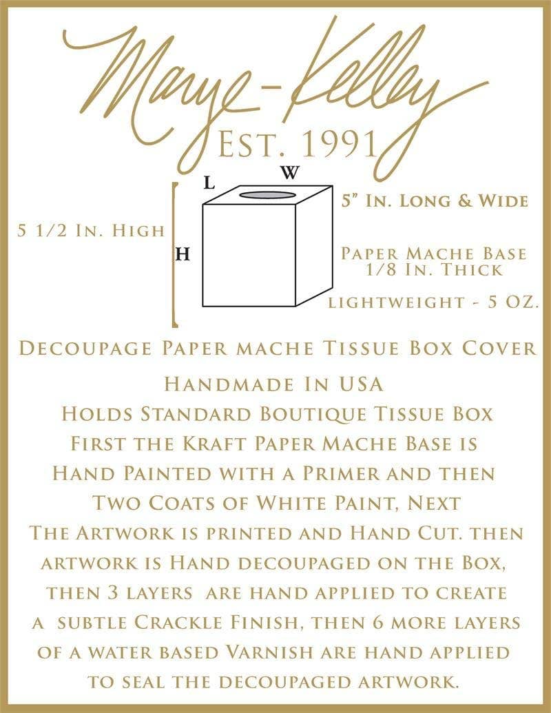 Tobacco Leaf Tissue Box Cover