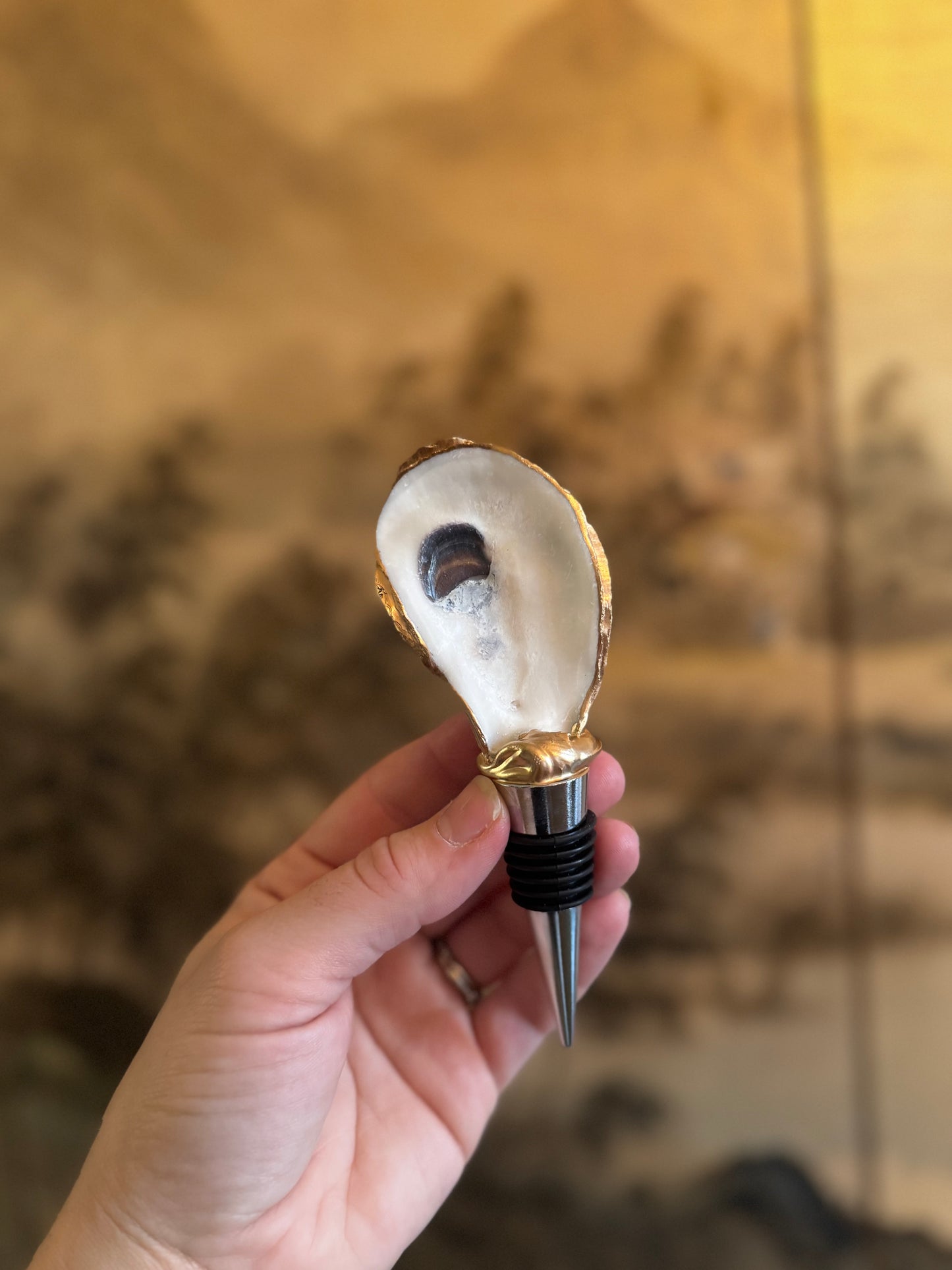 Oyster Wine Stopper: Plain