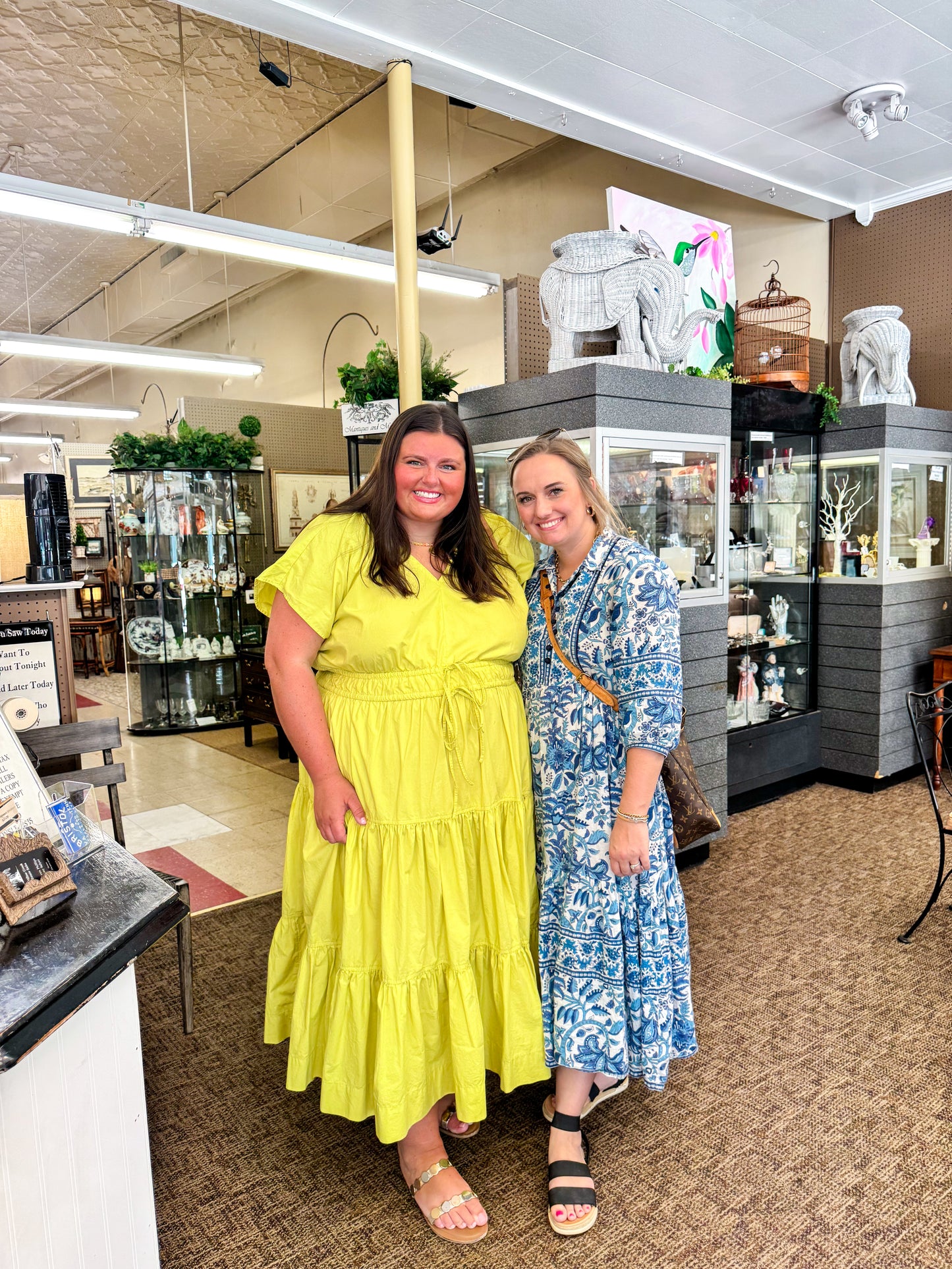 *Preorder* Block Print Dress: Navy Blue