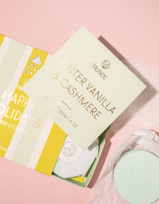 Winter Vanilla & Cashmere Mini Bath Salt Soak