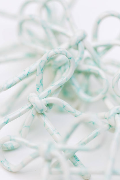 Aqua Bow Earrings