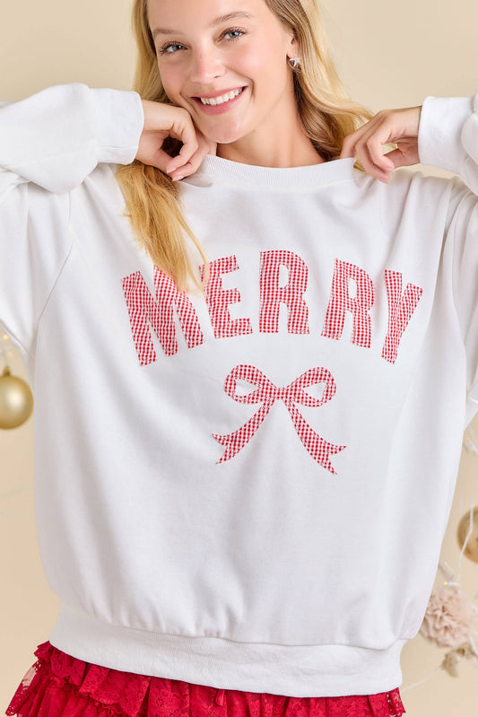 Merry Bow Sweatshirt
