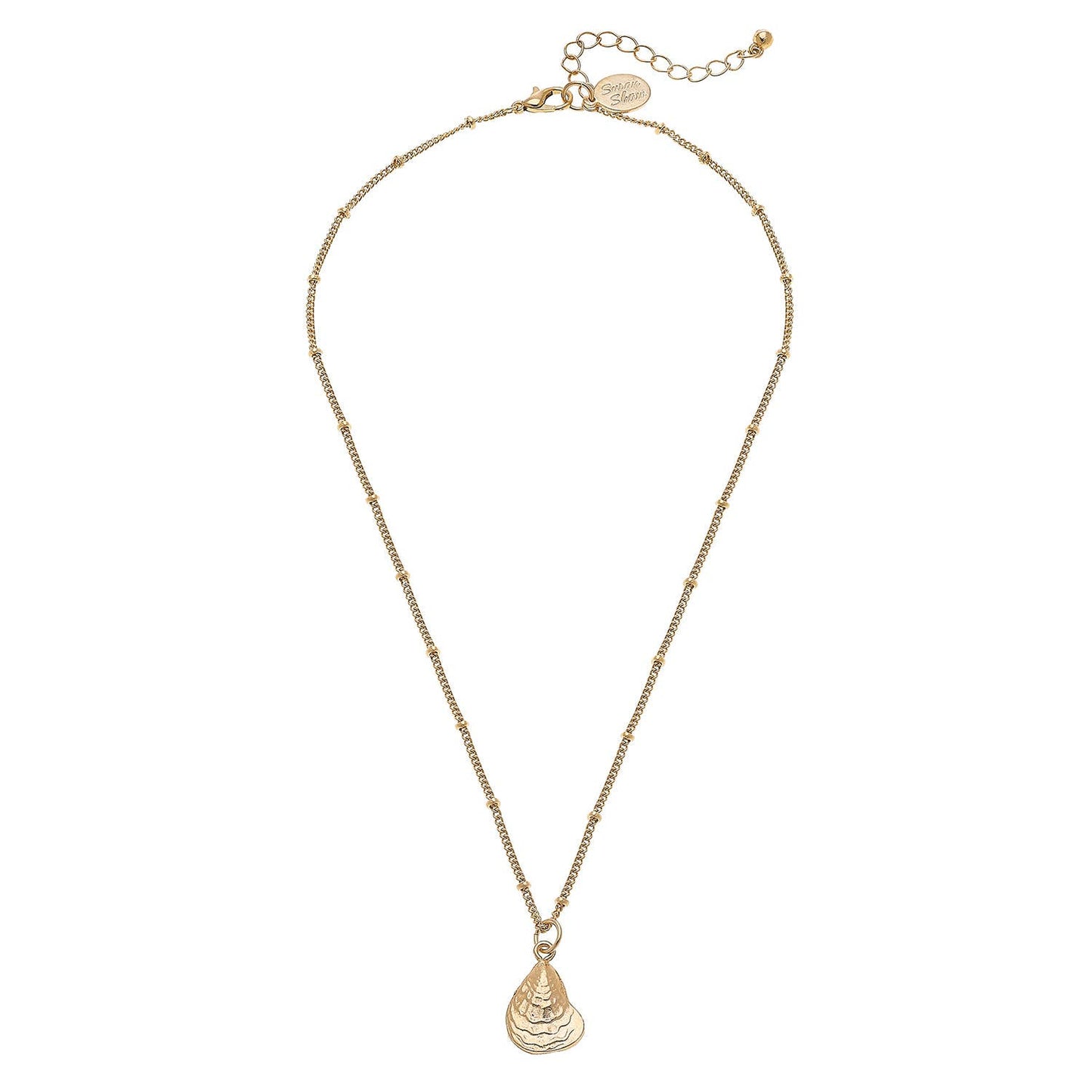Dainty Gold Oyster Necklace