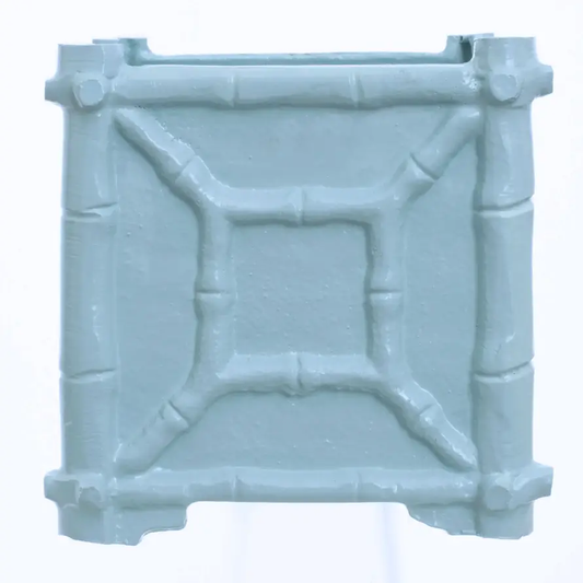 PREORDER Faux Bamboo Planter: Corn Flower Blue