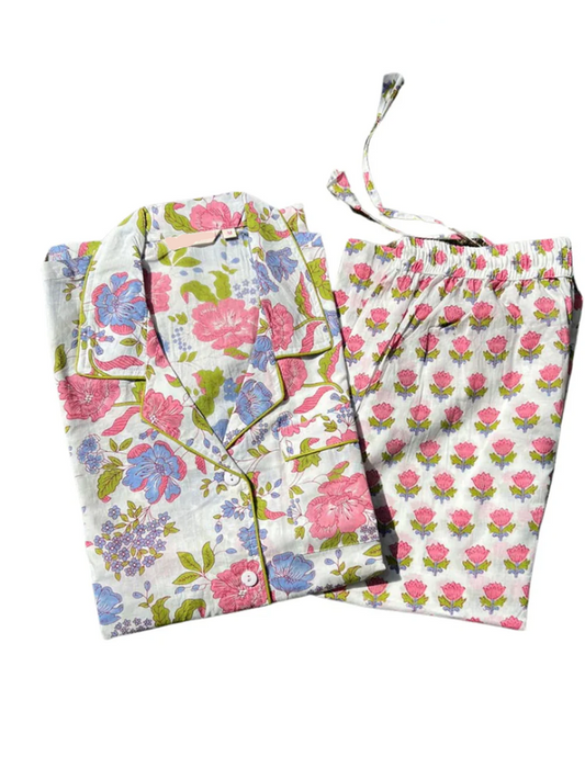 Block Print Pajama Set